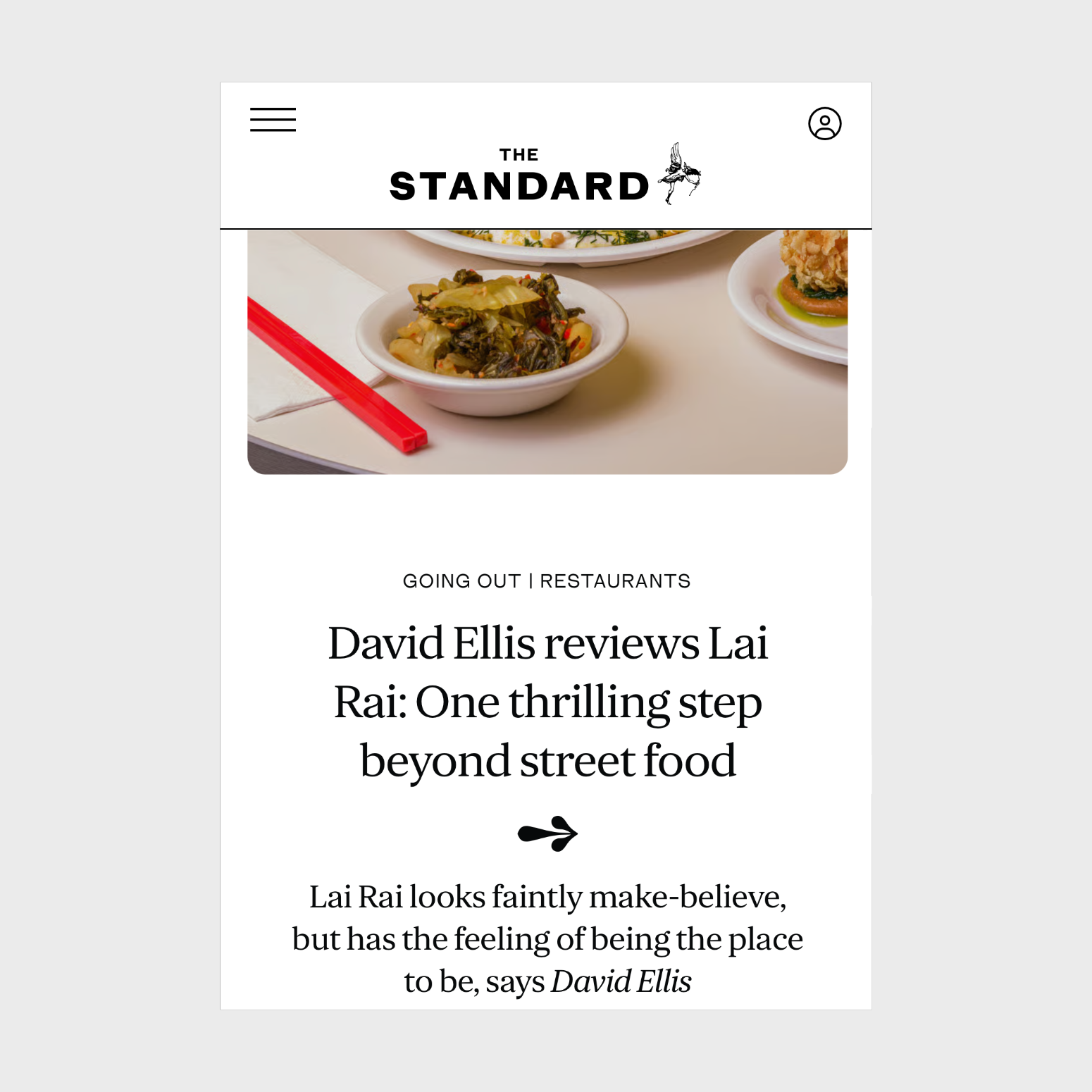 David Ellis reviews Lai Rai: One thrilling step beyond street food